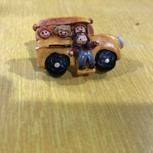 Yellow School Bus Pin